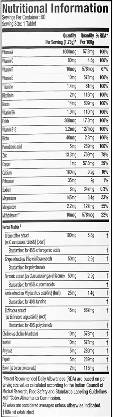MuscleTech Platinum Multivitamin Tablets - Image 2